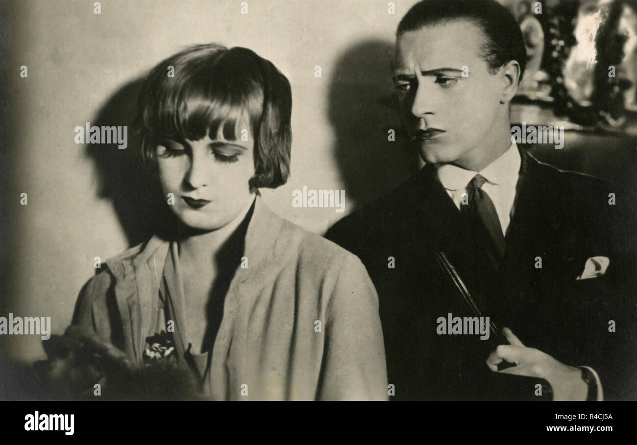 Maria Corda et Willy Fritsch dans le film Dancing Mad, 1925 Banque D'Images