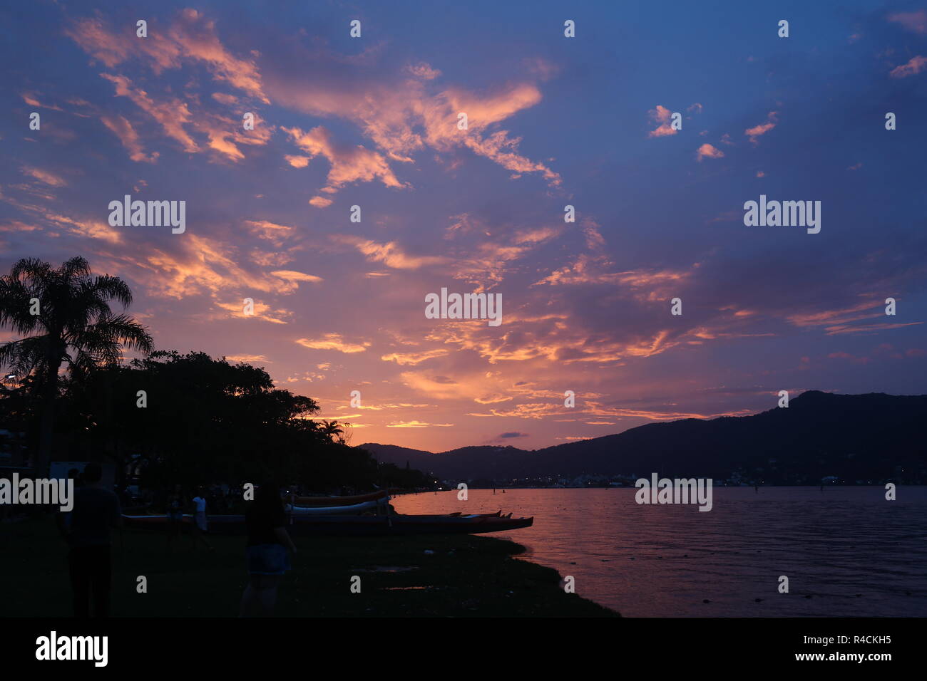 Beira Mar Norte, Florianopolis, Santa Catarina, Centro, pas de Verão, l'heure d'été, Banque D'Images