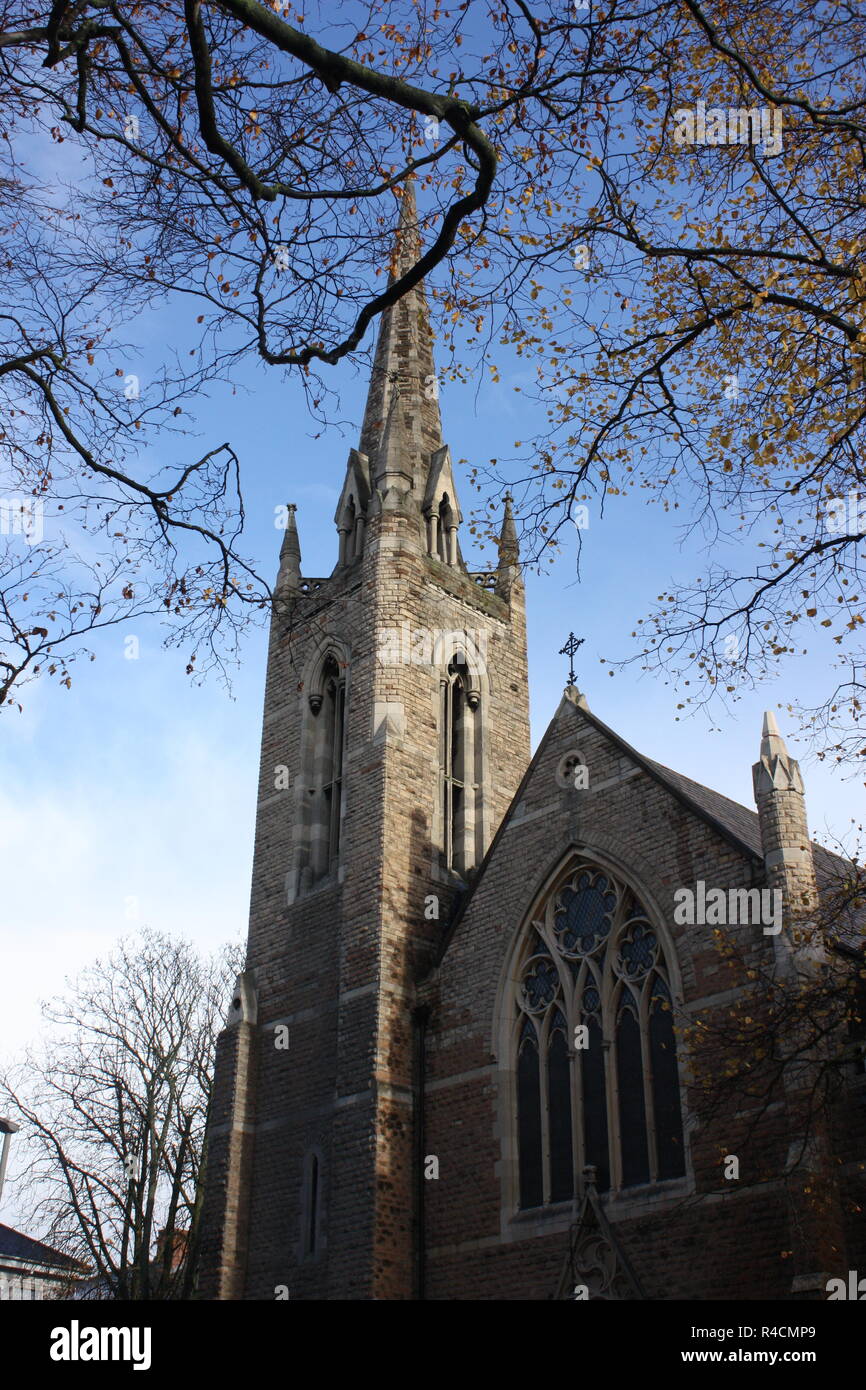 St Stephens United Reformed Church sur la nouvelle marche à Leicester Banque D'Images