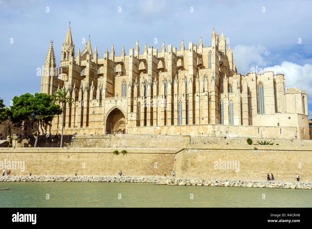 Cathédrale La Seu, Palma de Majorque, La Palma, Îles Baléares, Espagne Banque D'Images