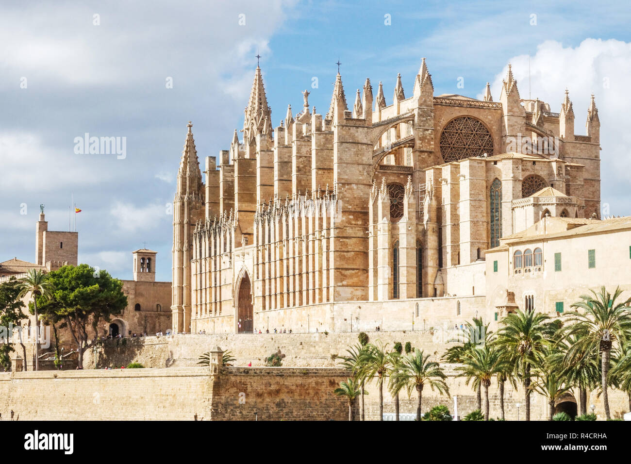 Cathédrale La Seu, Palma de Majorque, La Palma, Îles Baléares, Espagne Banque D'Images