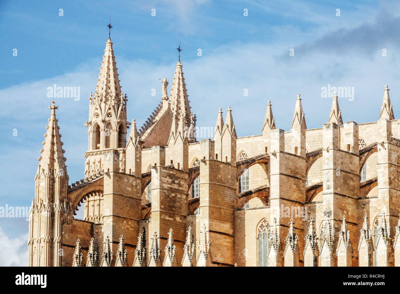 La Cathédrale la Seu, Palma de Majorque, la Palma, Iles Baléares, Espagne Banque D'Images