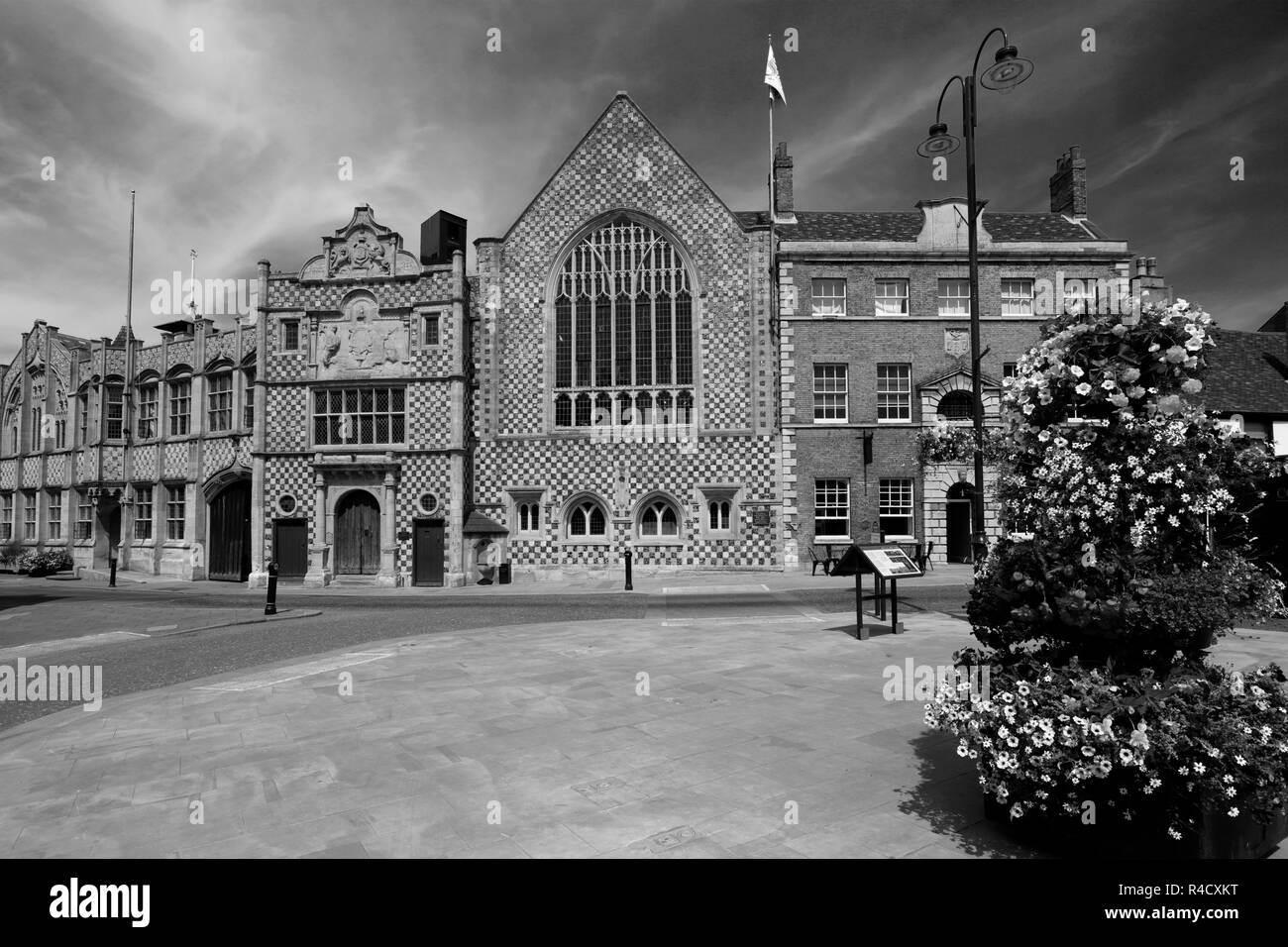 L'hôtel de ville et la Trinity Guildhall, Kings Lynn, Norfolk, England, UK Banque D'Images