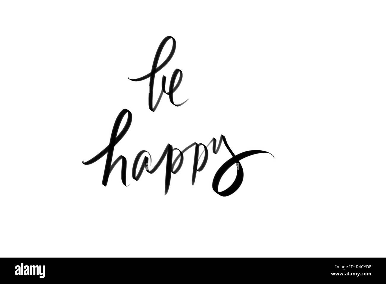 Etre Heureux Citation De Motivation Photo Stock Alamy