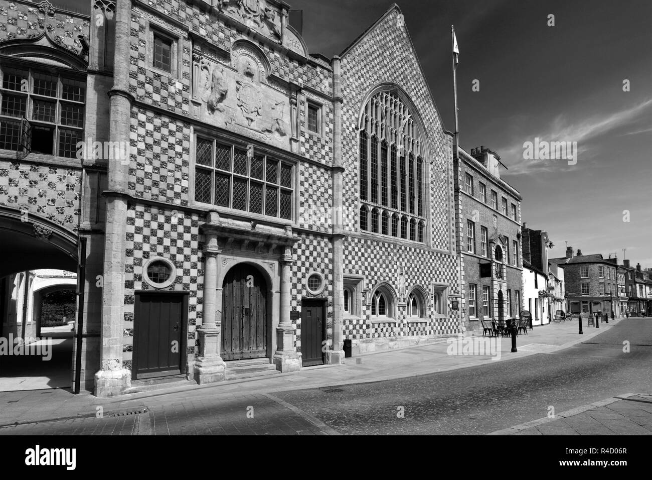 L'hôtel de ville et la Trinity Guildhall, Kings Lynn, Norfolk, England, UK Banque D'Images