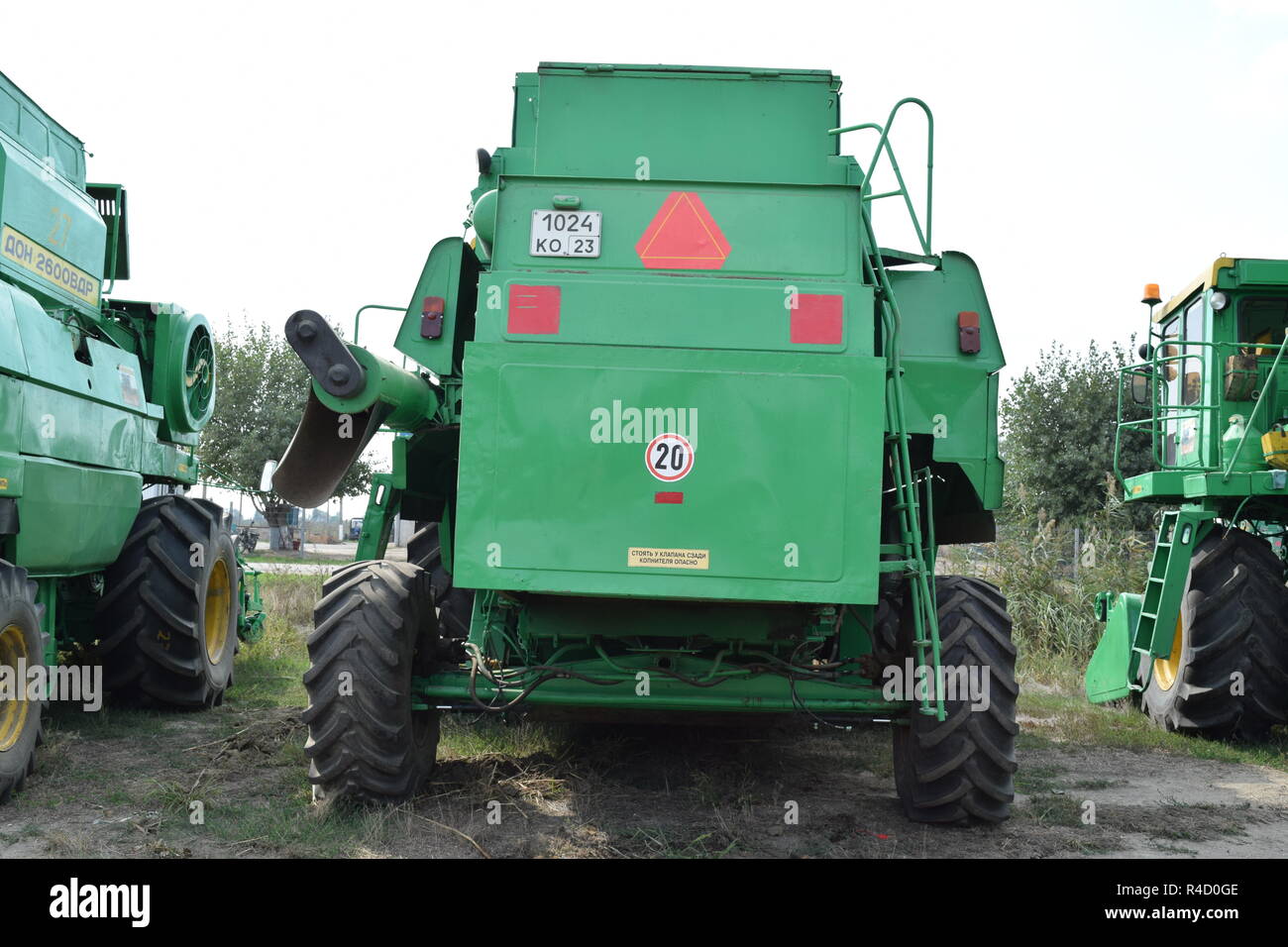 Moissonneuses-batteuses Don. Les machines agricoles. Banque D'Images