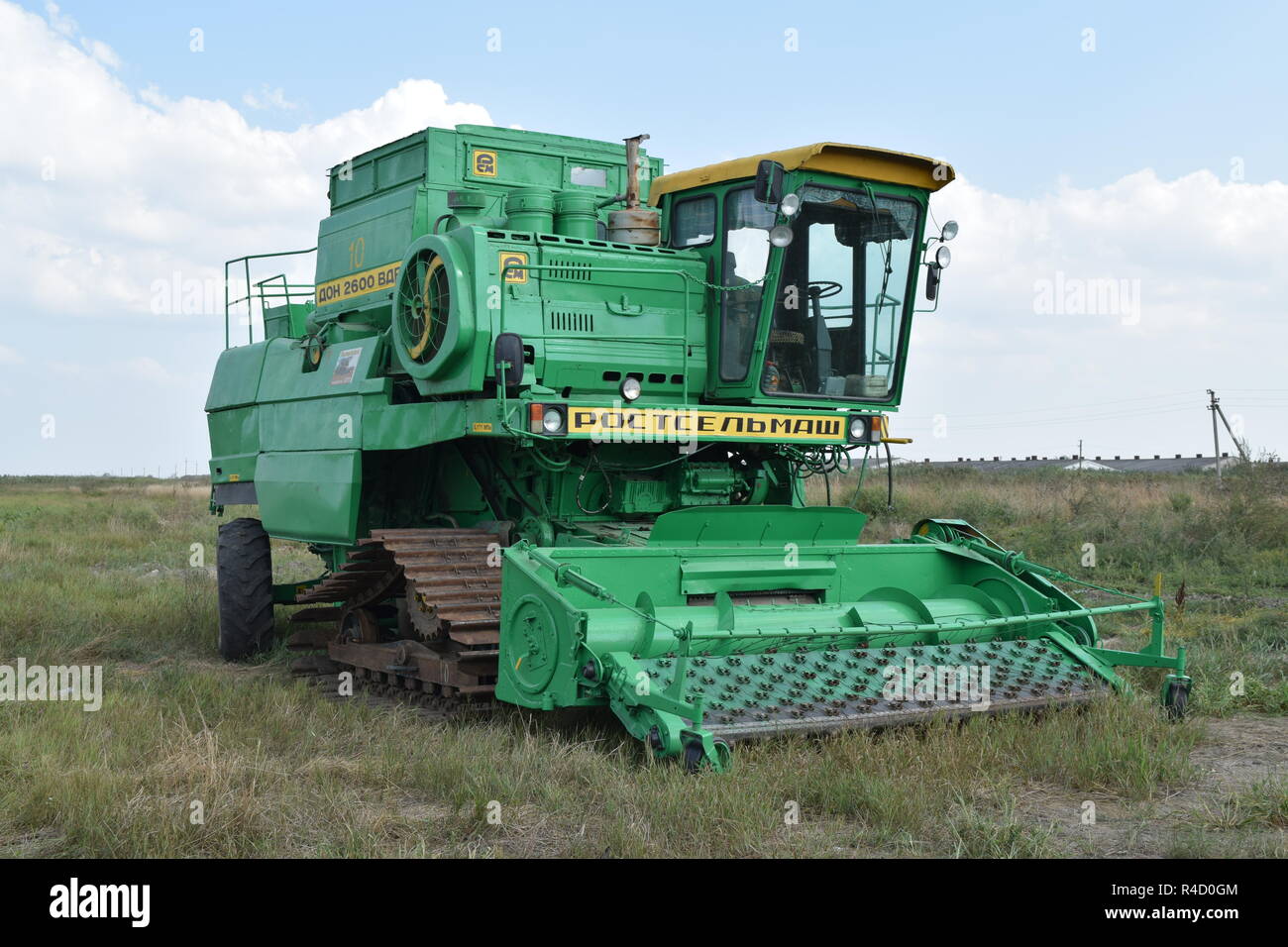 Moissonneuses-batteuses Don. Les machines agricoles. Banque D'Images
