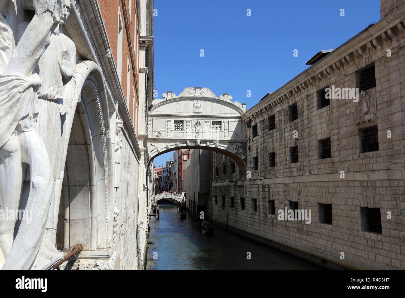 L'Italie. Venise. Pont des Soupirs. 17e siècle. Le style baroque. Par Antonio Cortino. Région Vénétie. Banque D'Images