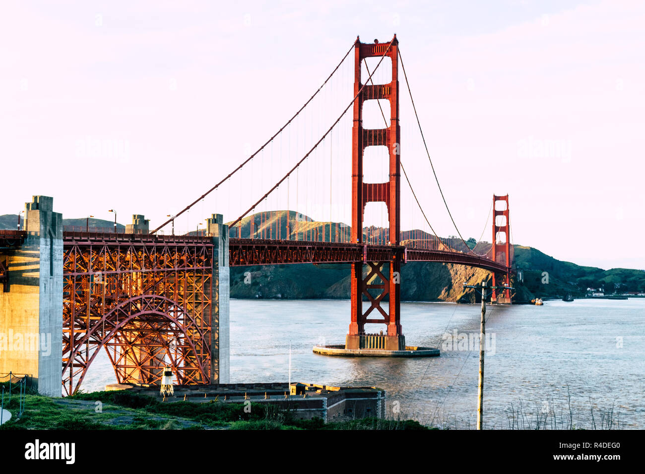 Golden Gate Bridge à San Francisco California USA Côte ouest de l'Océan Pacifique Banque D'Images