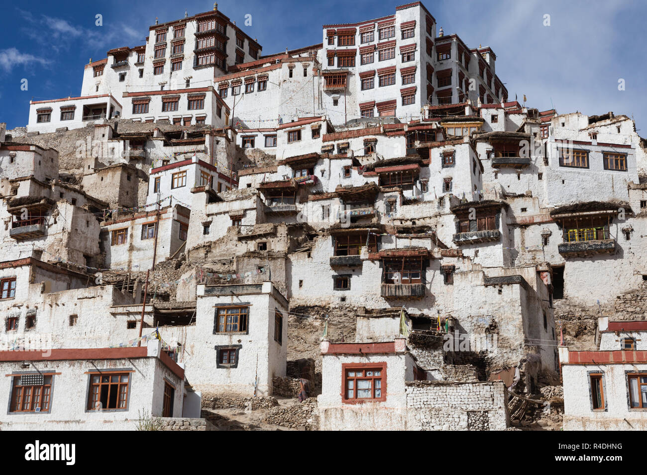 Bâtiments de Chemrey Gompa du Ladakh, le Jammu-et-Cachemire, l'Inde Banque D'Images