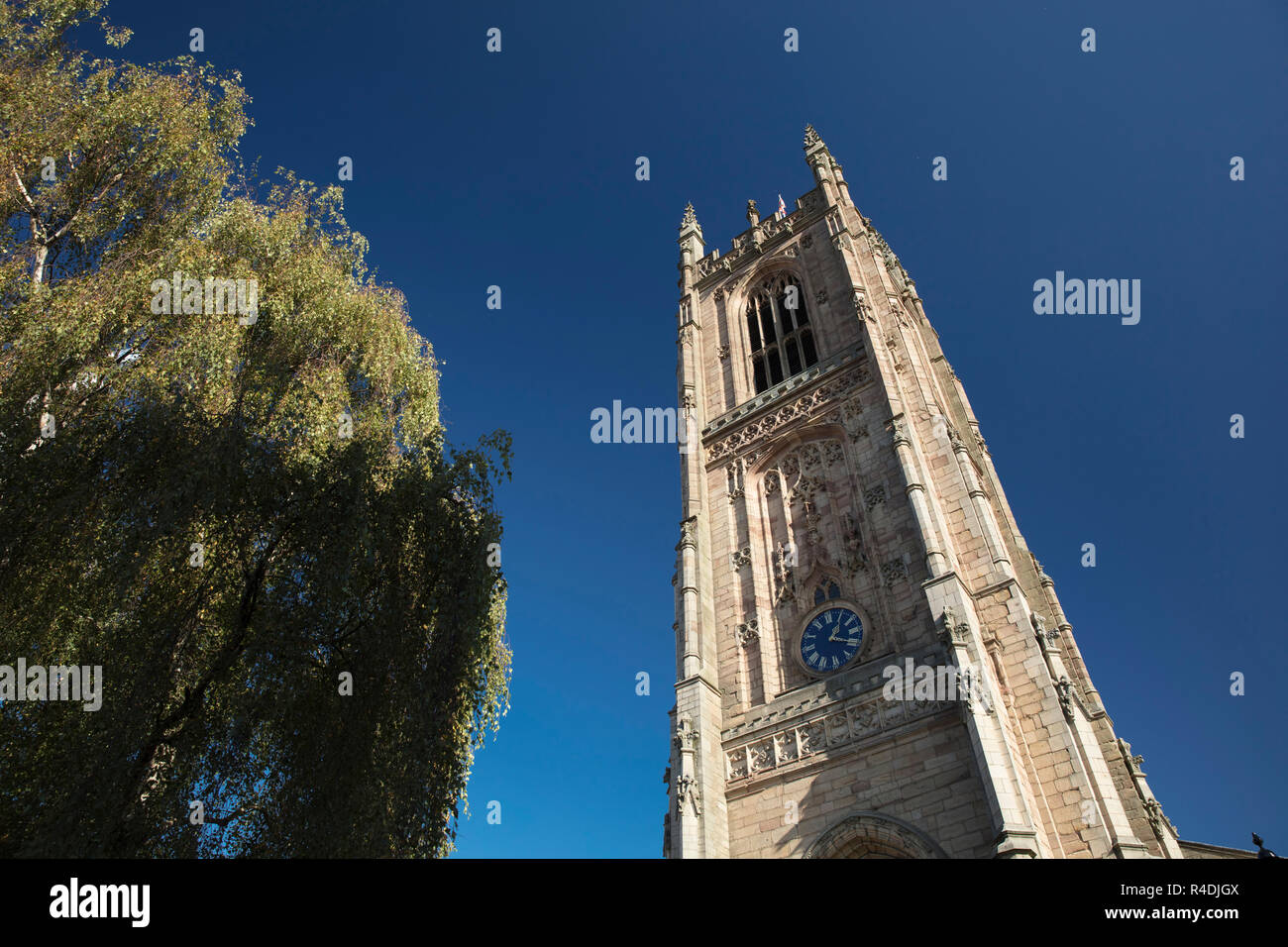 Derby, Derbyshire, UK : Octobre 2018 : Derby cathédrale de Tous les Saints Banque D'Images