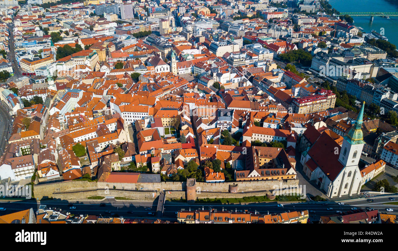 De la cathédrale Saint Martin ou Dóm sv Martina, Vieille Ville, Bratislava, Slovaquie Banque D'Images