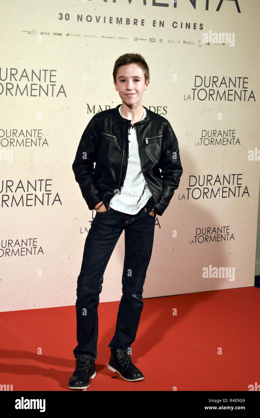 Acteur Julio Bohigas au photocall de premiere film ' durante la Tormenta ' à Madrid le lundi, 26 Novembre 2018 Banque D'Images