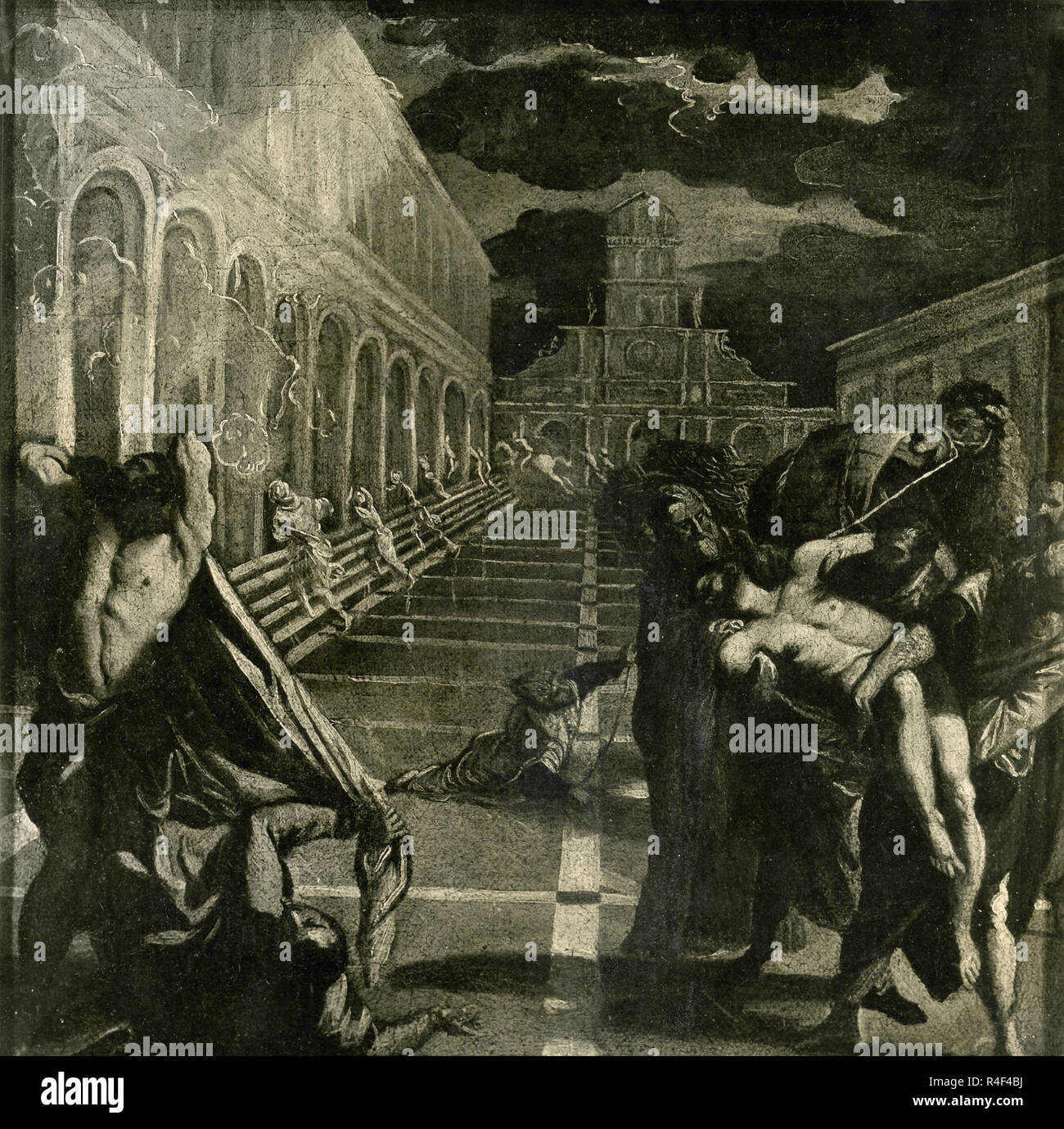 Le corps de Saint Marc transportés d'Alexandrie, la peinture de Jacopo Robusti Tintoretto AKA Banque D'Images