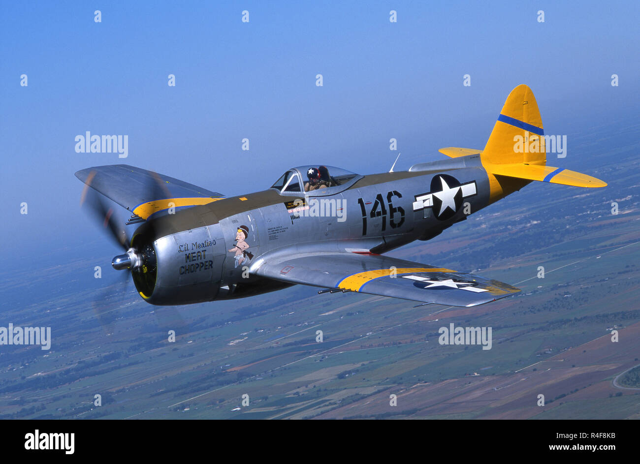 Republic P-47 Thunderbolt Fighter Banque D'Images