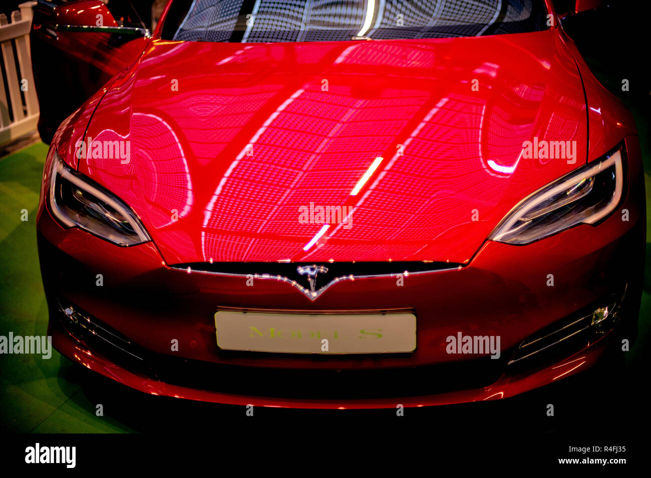 Voiture Tesla Banque D'Images