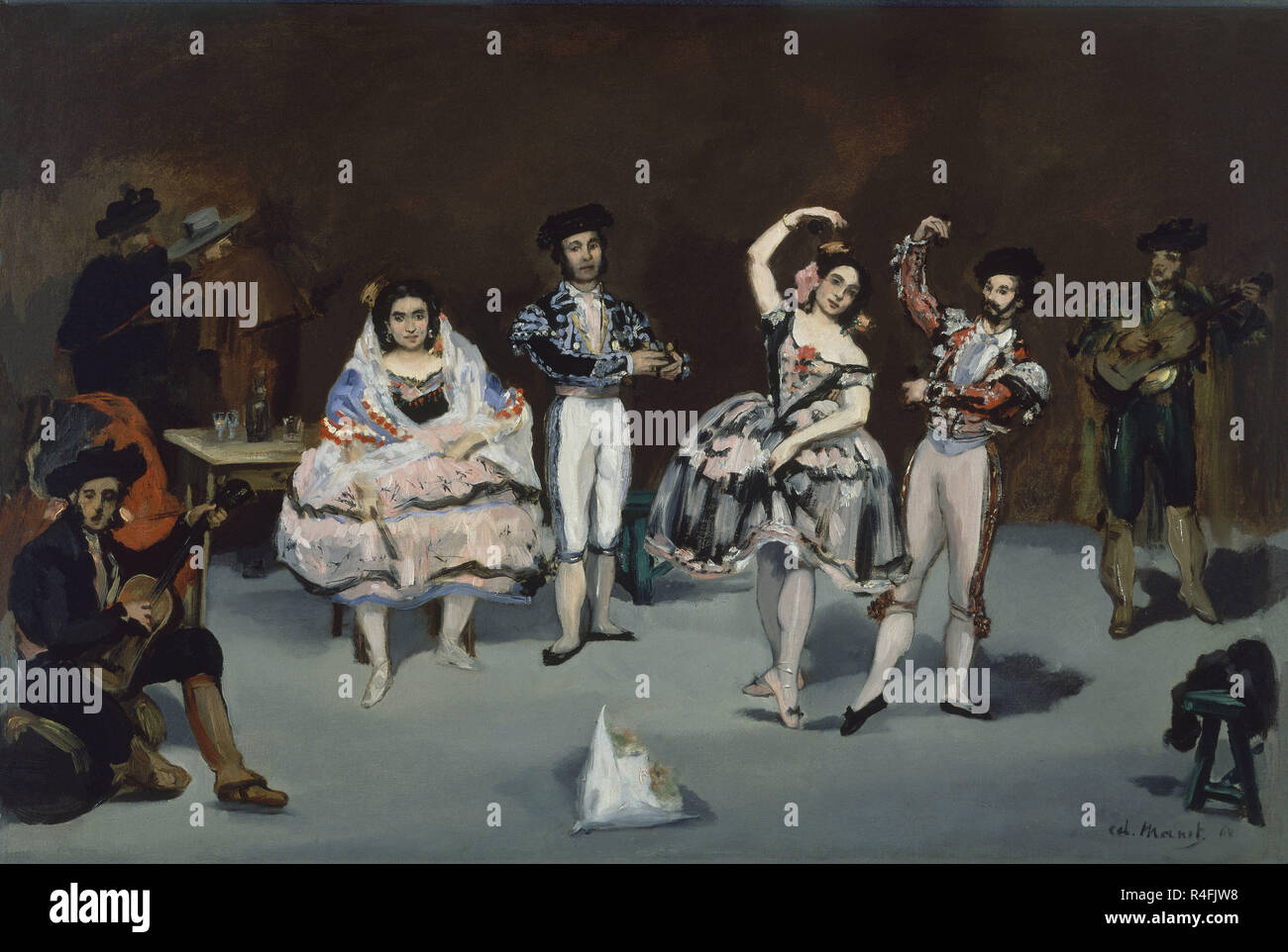 Ballet espagnol - 1862 - 61x91 cm - Huile sur toile. Auteur : MANET, EDOUARD. Emplacement : collection privée. WASHINGTON D. C. Banque D'Images