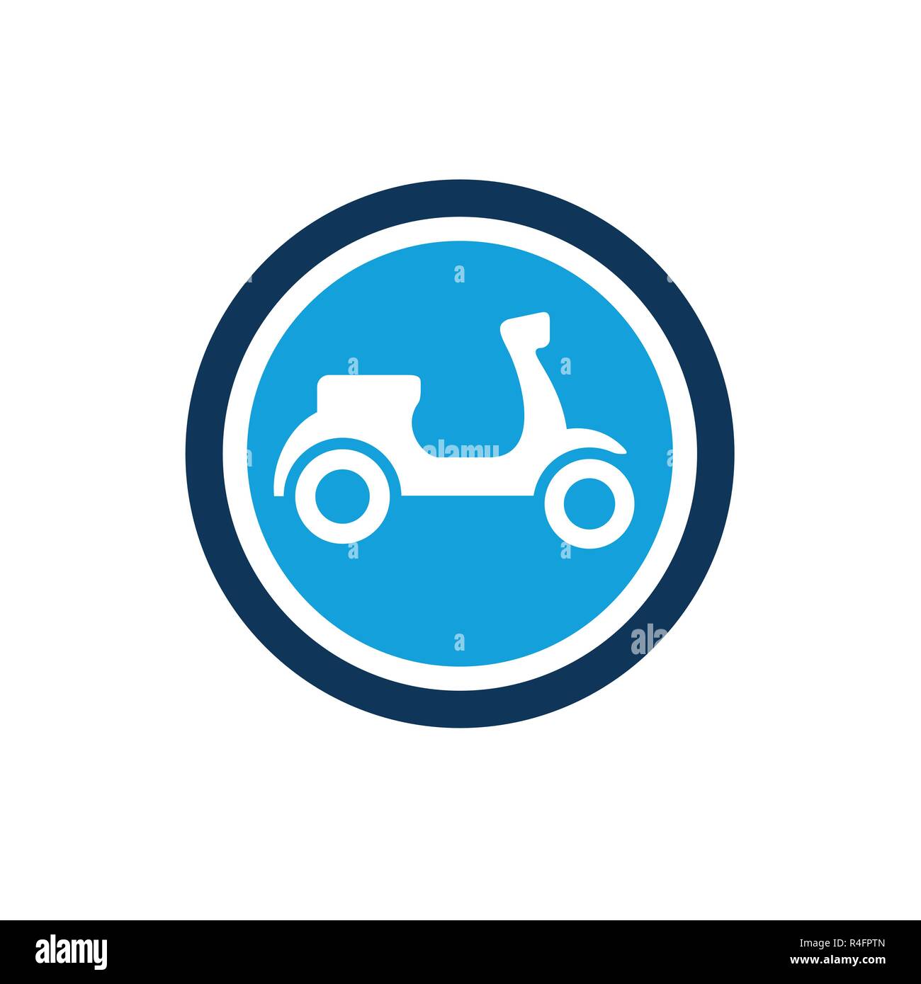 Jolie Icône scooter, modifiable logo Vector Illustration de Vecteur