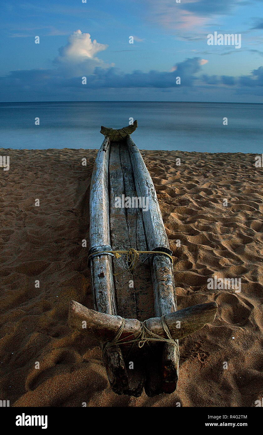 Voile sur la plage Banque D'Images