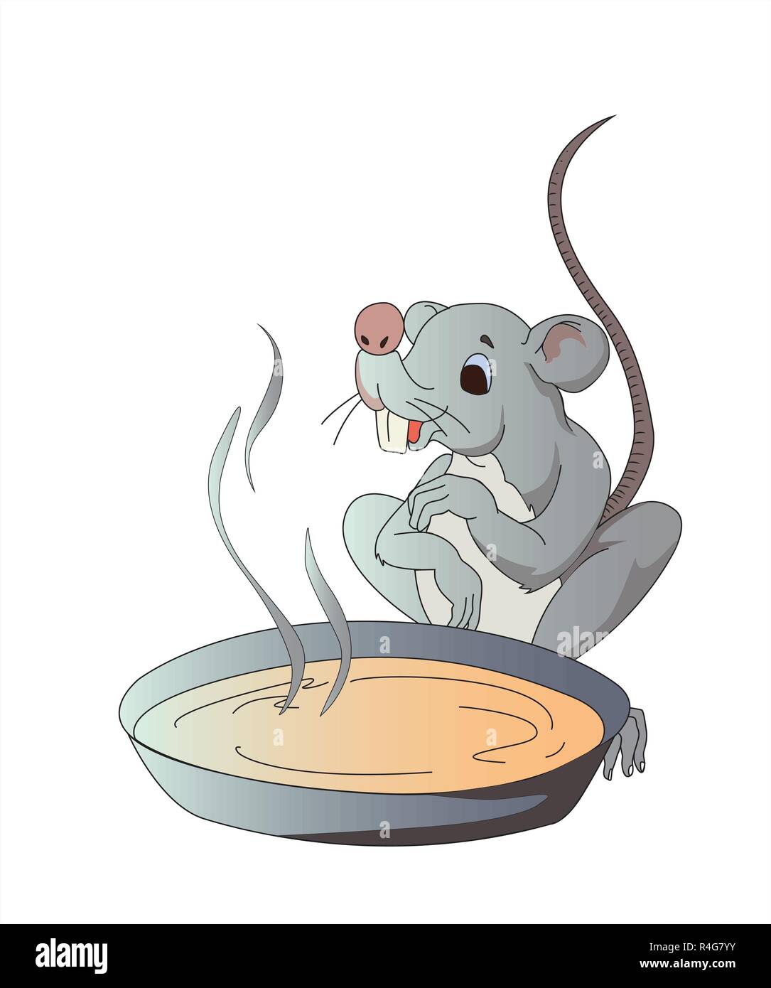 Rat créature animale clipart Illustration de Vecteur