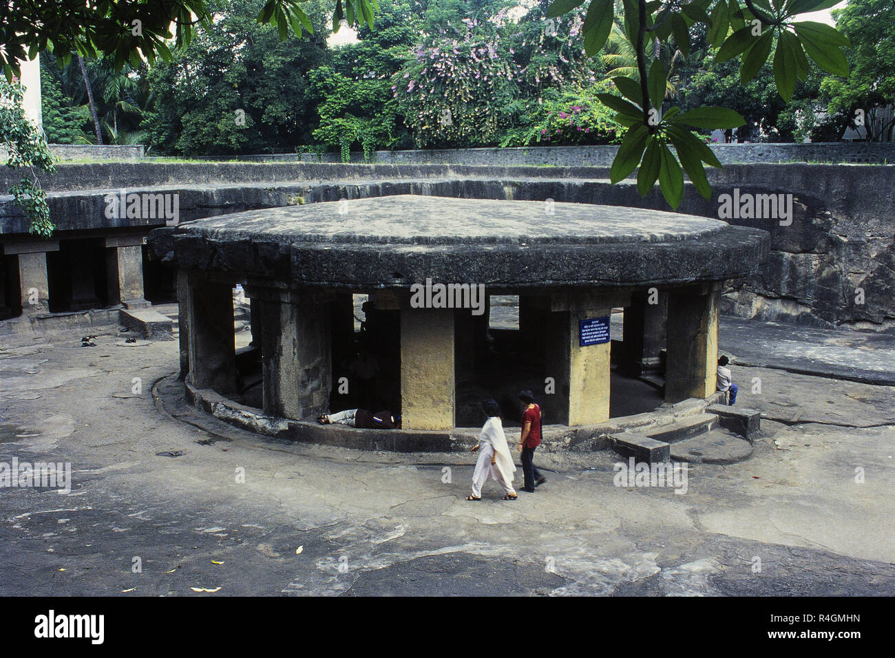 Pataleshwar de grottes, Pune, Maharashtra, Inde, Asie Banque D'Images