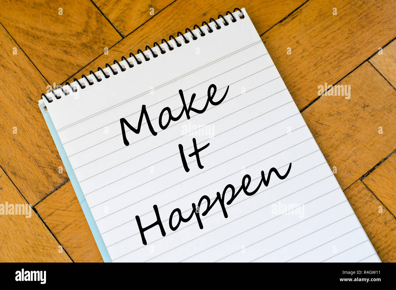 Faire se produire concept sur le portable Banque D'Images