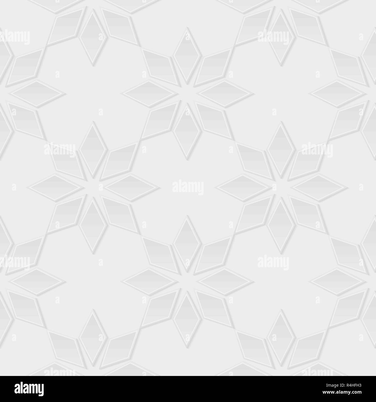 Fleurs gris. Motif transparent 3d Illustration de Vecteur