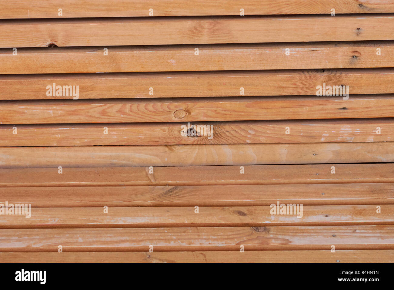 Passerelle en bois faites de planches et de l'extérieur Banque D'Images