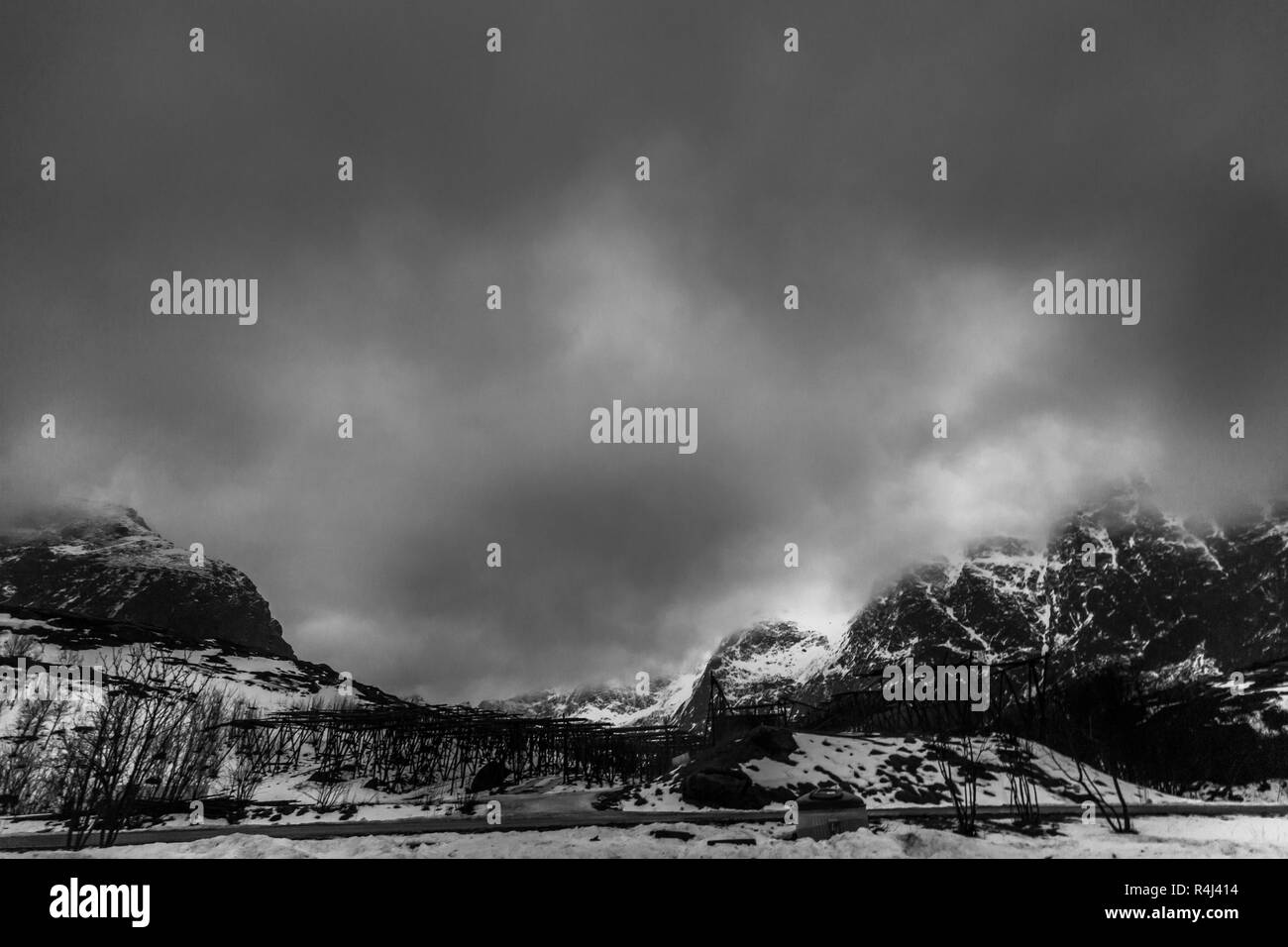 Voyage dans l'île de Lofoten en Norvège Banque D'Images