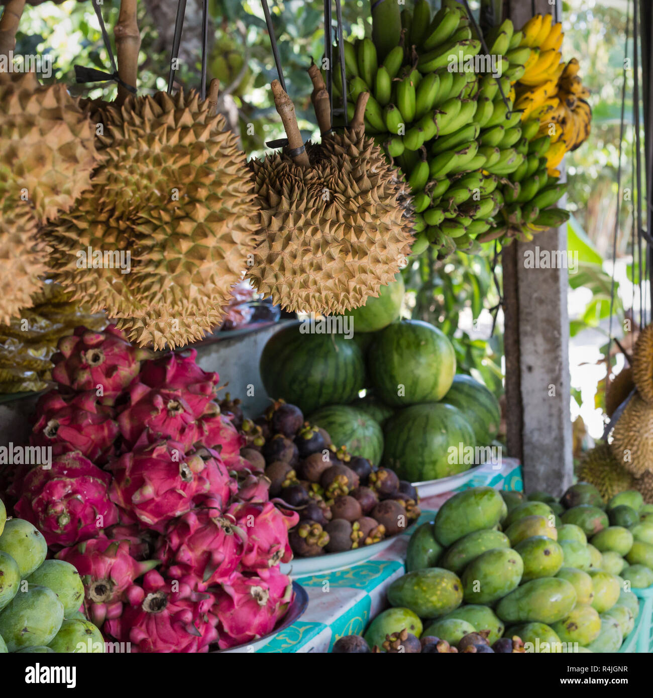 Marché de Fruits à Bali, Indonésie Photo Stock - Alamy