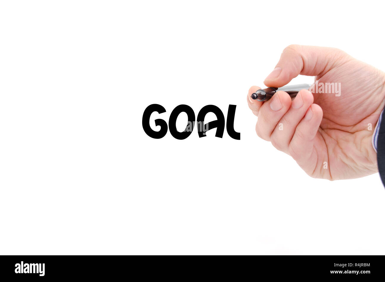 Concept de texte Objectif Banque D'Images