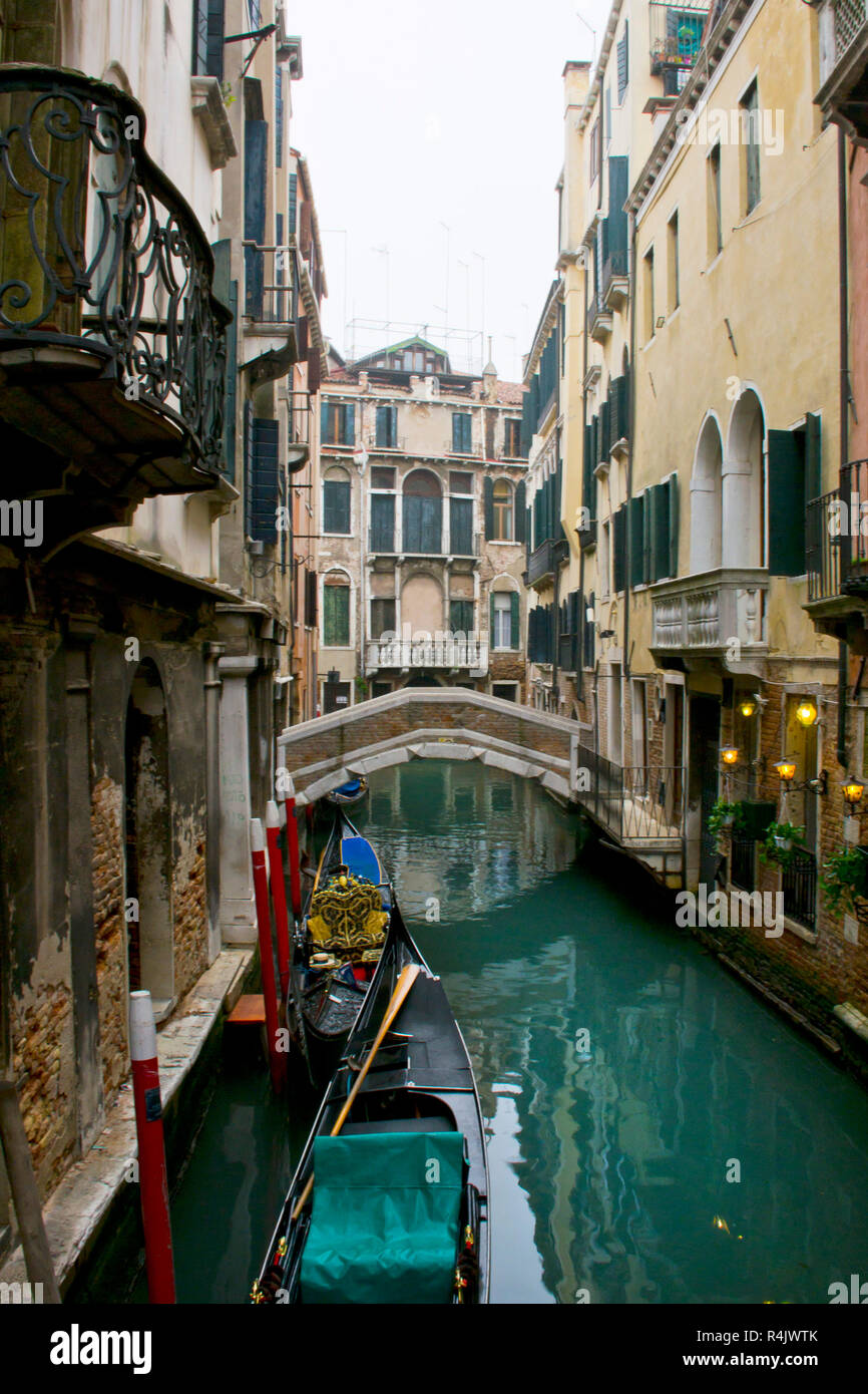 Panorama del Canal Grande di Venezia - Italia Banque D'Images