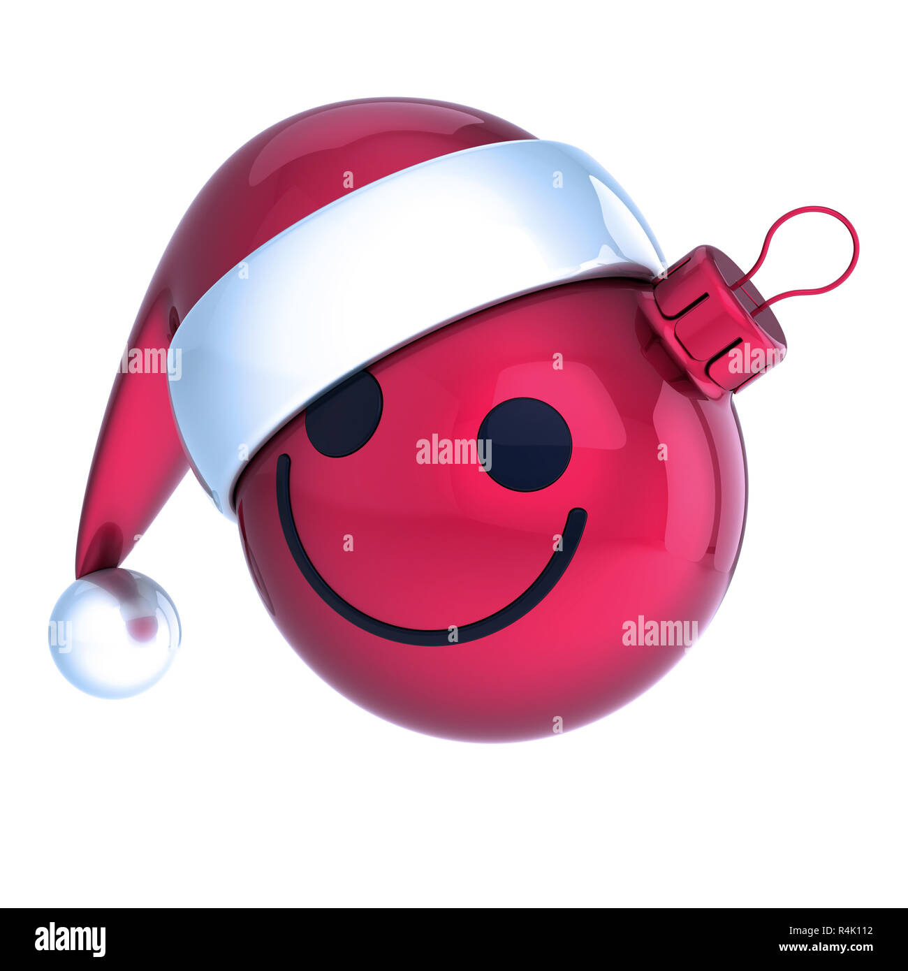Télécharger gratuitement Images Emoticone Boule De Noel Rouge Au Visage Souriant La Veille Du actualisé salutations