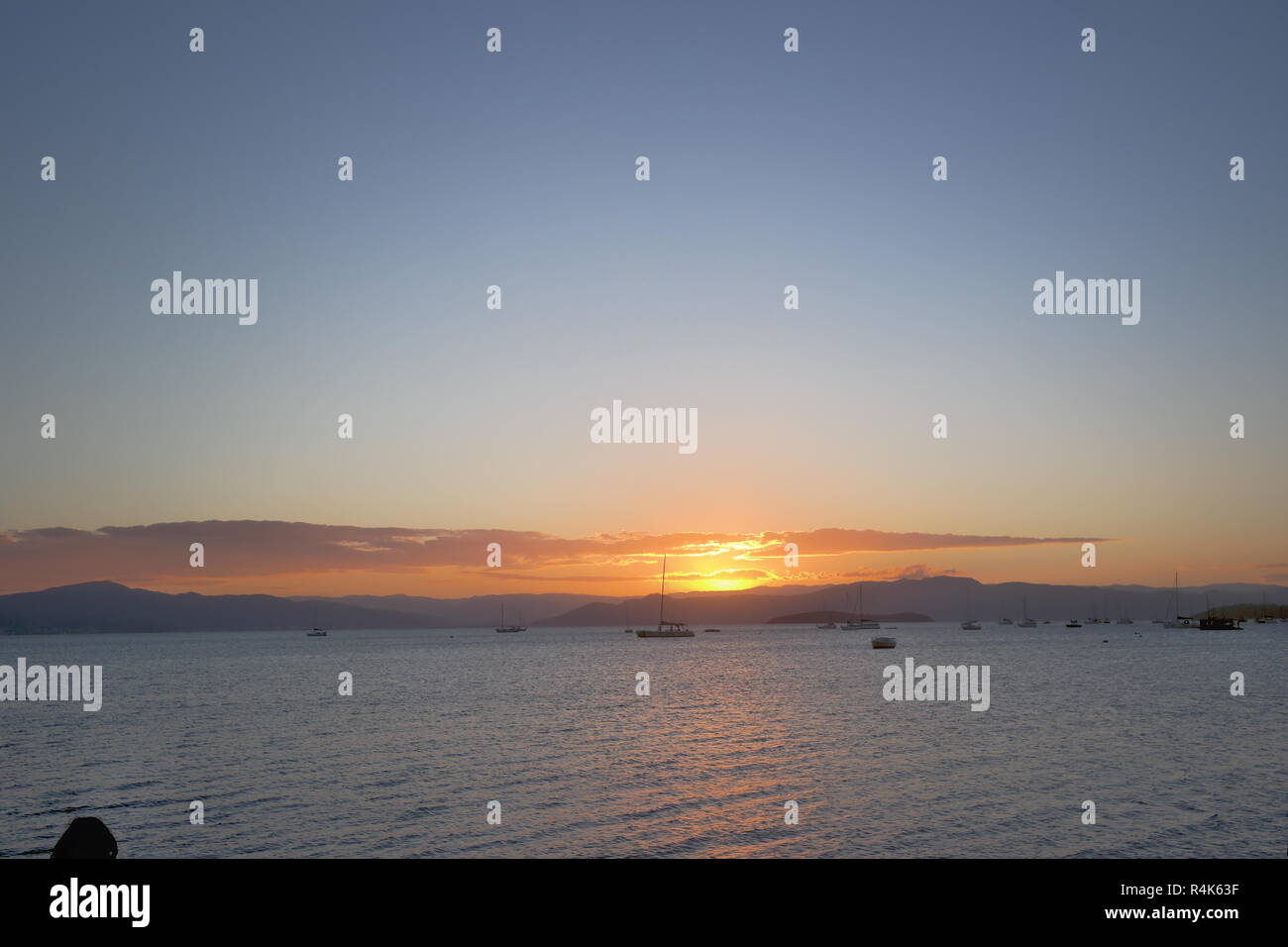 Beira Mar Norte, Florianopolis, Santa Catarina, Centro, pas de Verão, l'heure d'été, Banque D'Images