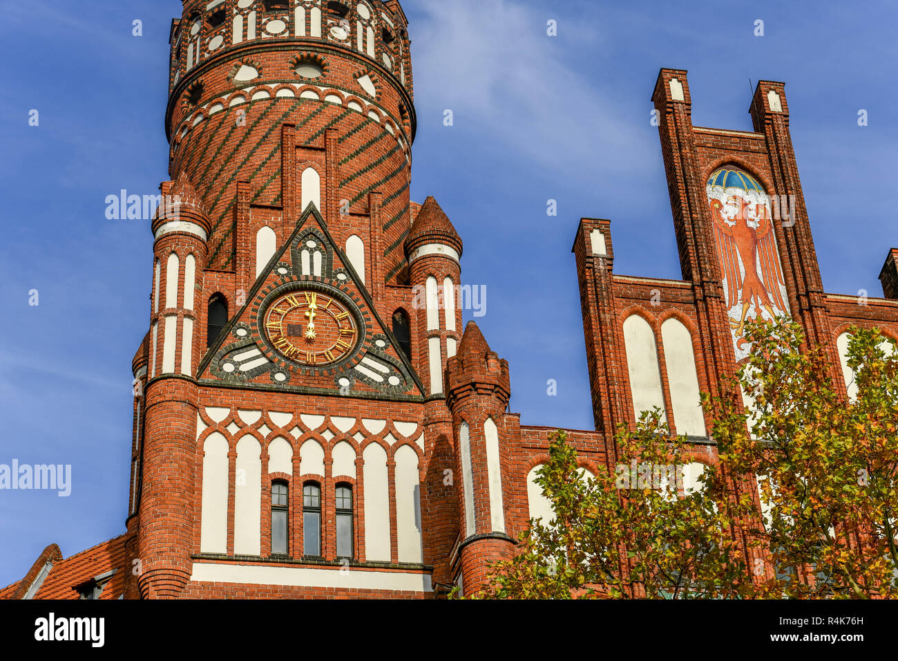 L'hôtel de ville, place, Schmargen Berkaer Village, village Wilmers, Berlin, Allemagne, Rathaus, Berkaer Platz, Berlin, Deutschland accueille dignement, Banque D'Images