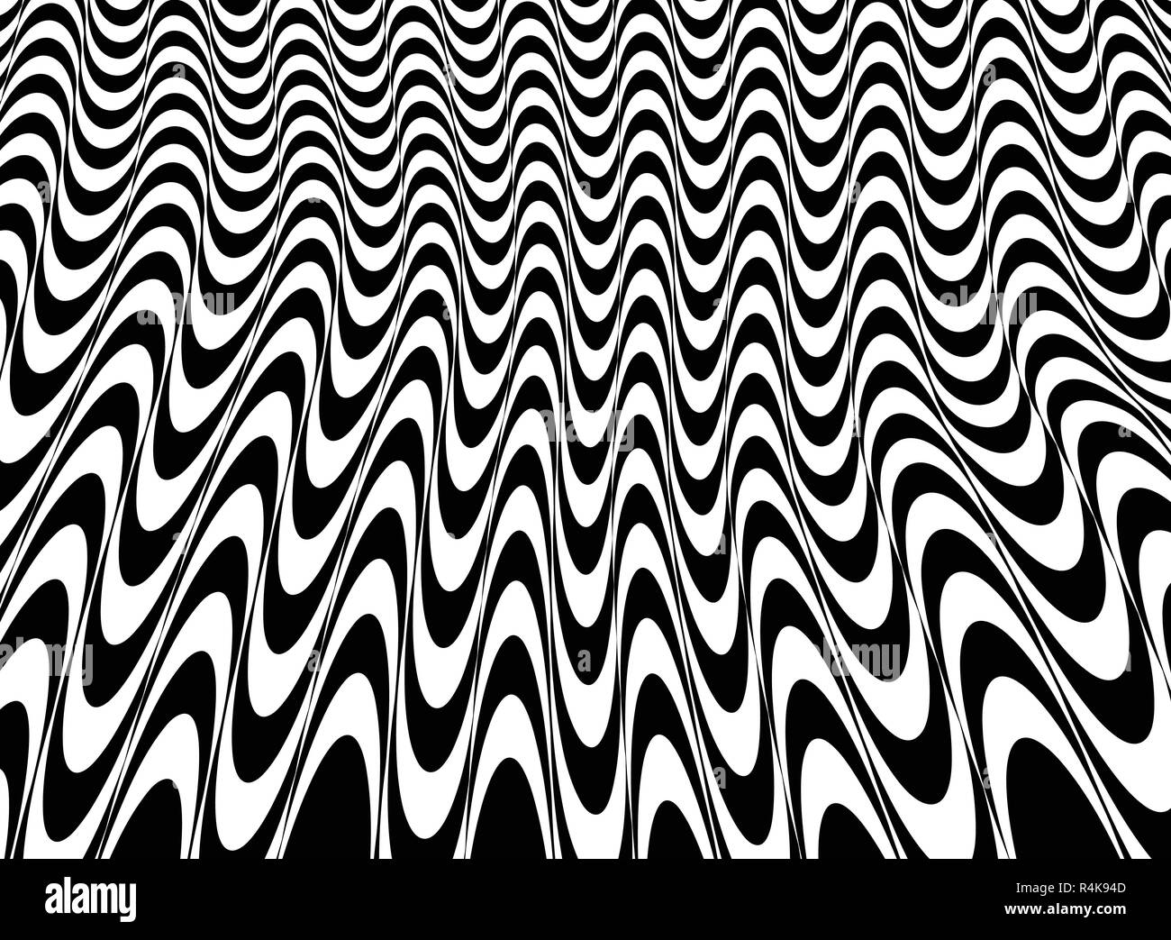 Résumé de l'op art en noir et blanc de fond de filet, vector eps10 Illustration de Vecteur