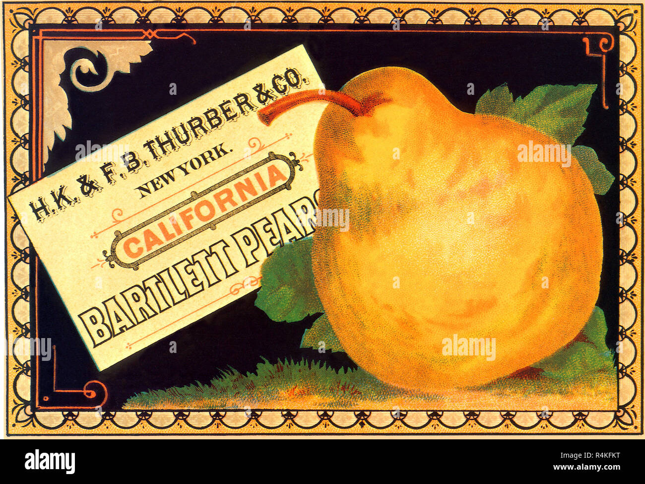 Annonce de poire. Banque D'Images