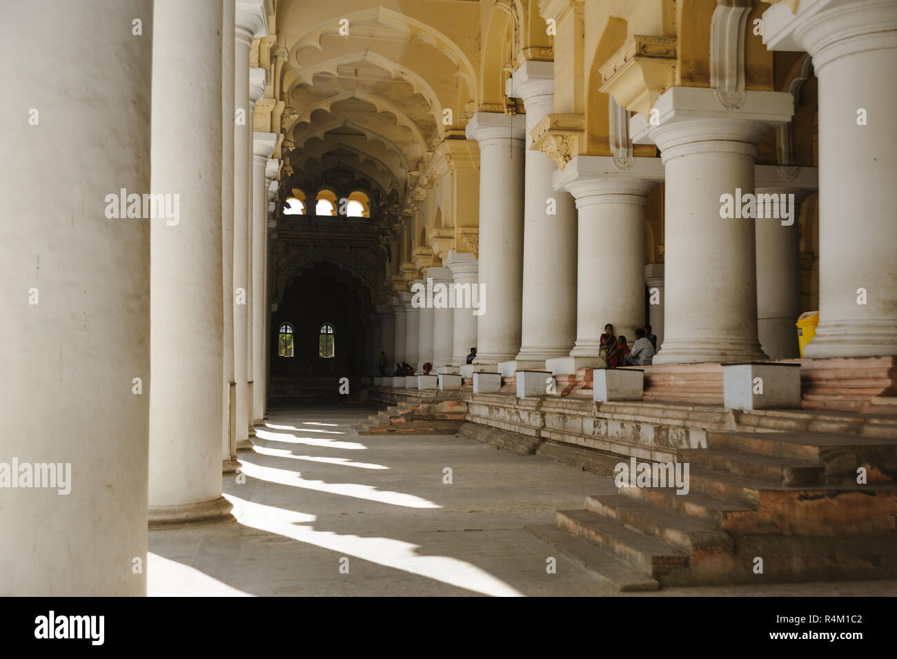 23 février 2018 Madurai, Inde. Palais Thirumalai Nayak architecture indienne Banque D'Images