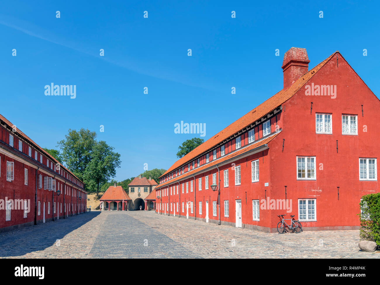 Caserne de l'armée dans le Kastellet (Citadelle), Copenhague, Danemark Banque D'Images