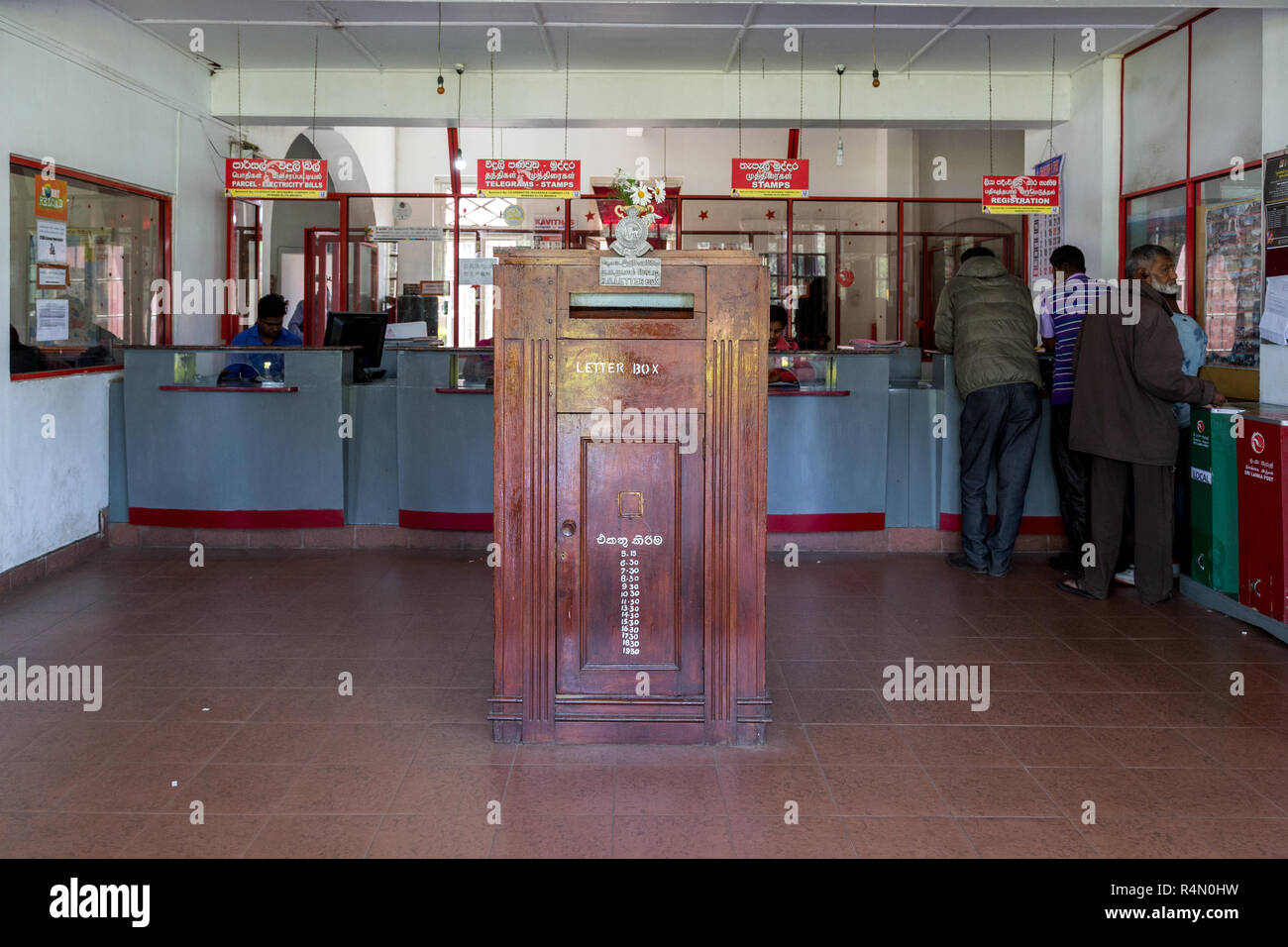 Bureau de poste à Nuwara Eliya, Sri Lanka Banque D'Images