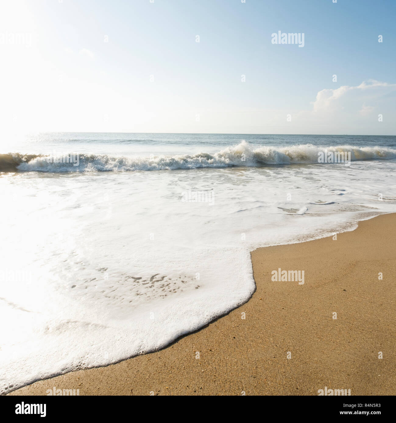 Vagues sur la plage Banque D'Images