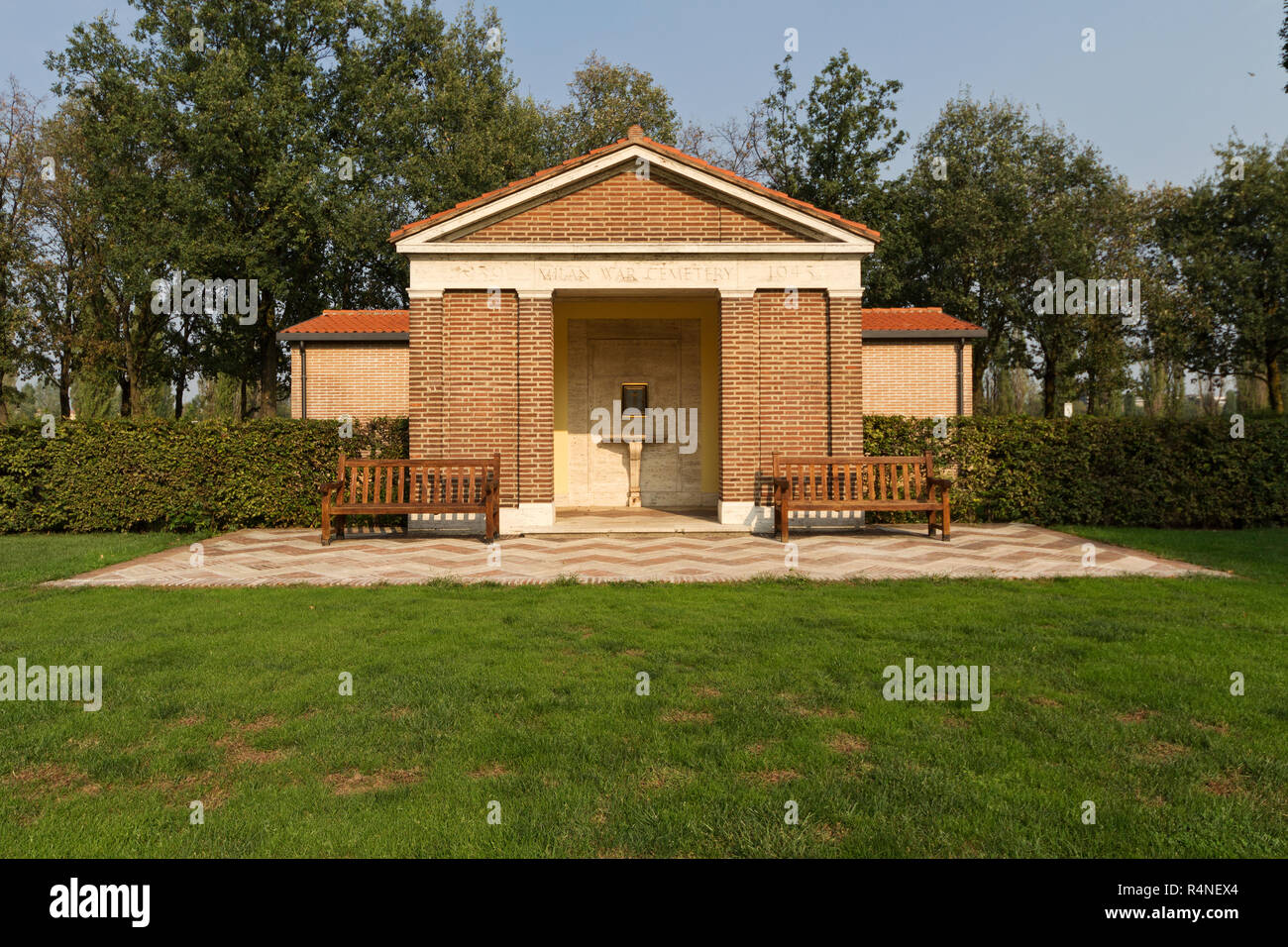 Cimetière de guerre du Commonwealth - Milan Banque D'Images