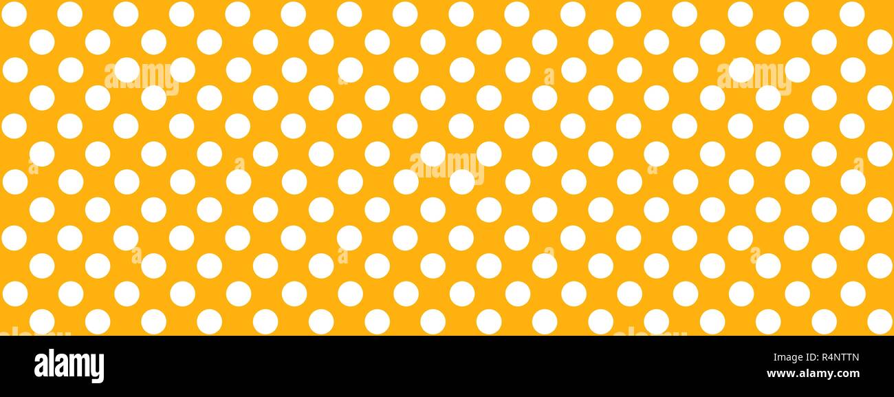 Large dotted background orange blanc Banque D'Images