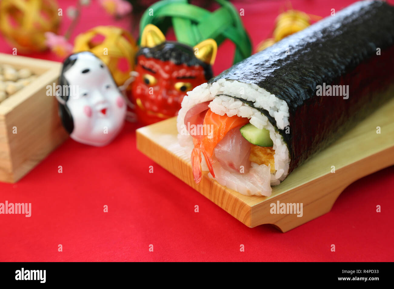 Recette ehomaki, un long sushi maki pour le setsubun • Cuisine Japon