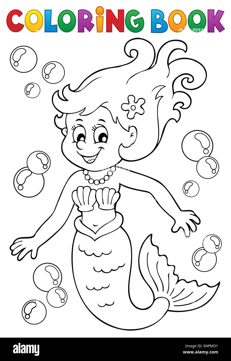 Theme 1 Sirene Coloriage Photo Stock Alamy