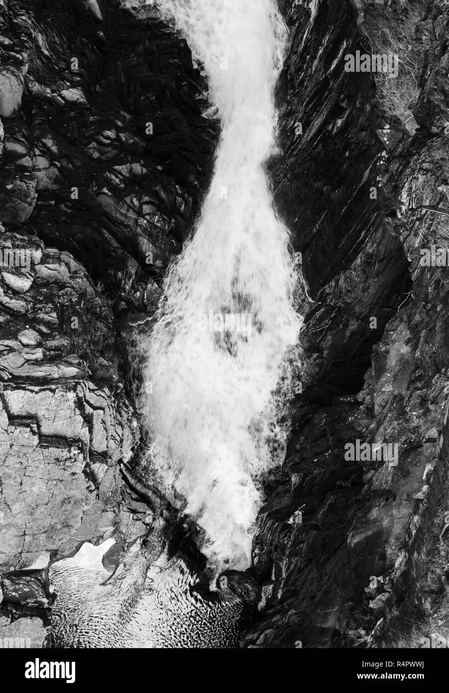 Les chutes de Measach Corrieshalloch Gorge, dans le nord-ouest des Highlands d'Écosse. Banque D'Images