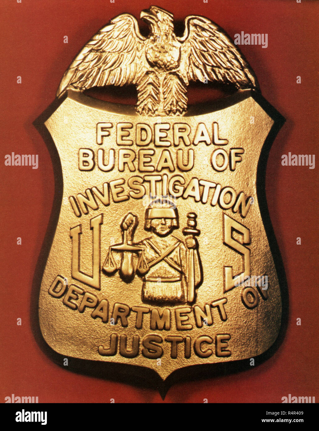 Federal Bureau of Investigation - FBI - l'insigne de l'agent. Banque D'Images