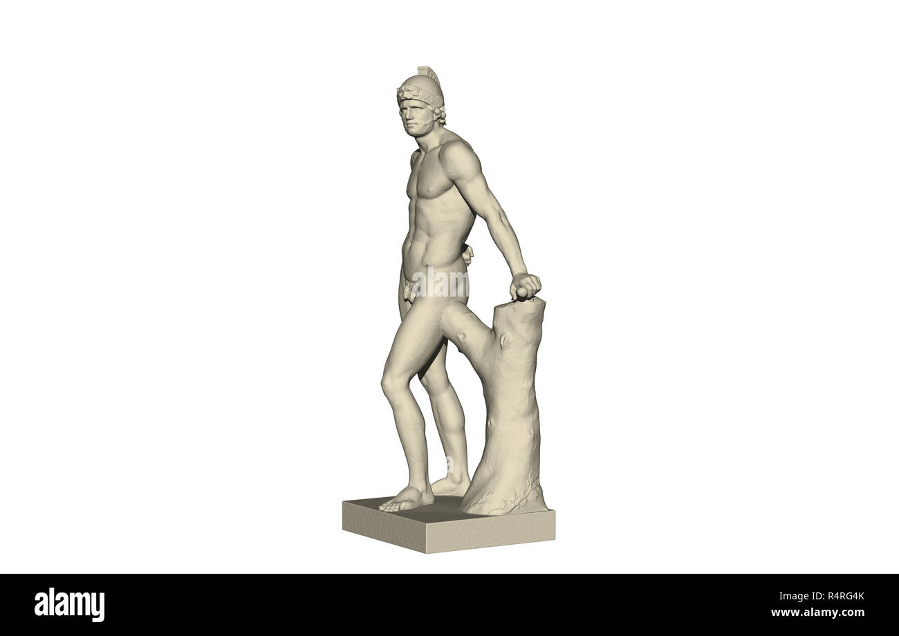 Mars statue Banque d'images détourées - Alamy
