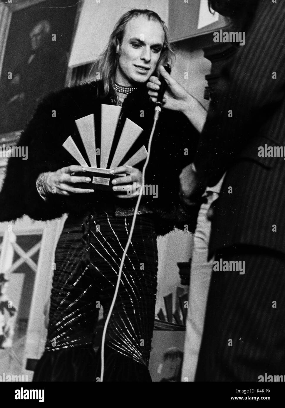 Brian Eno, roxy music, Melody Maker awards, 1970 Banque D'Images