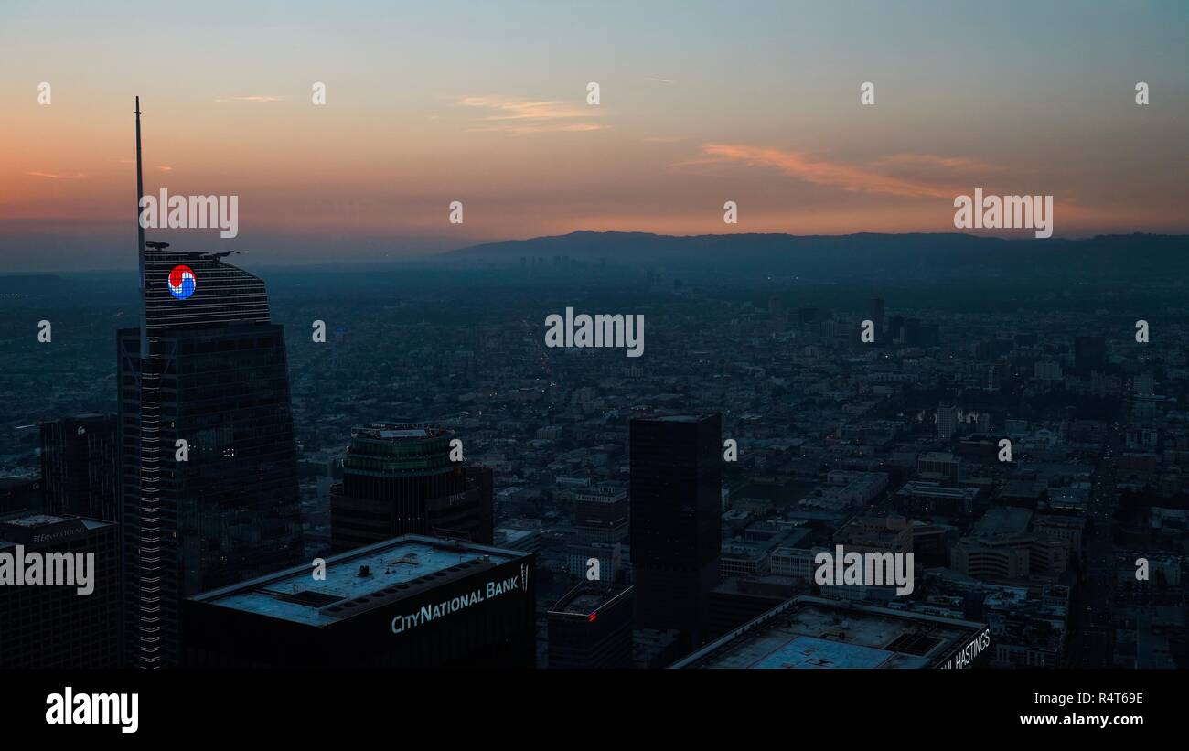 Los Angeles au coucher du soleil Banque D'Images